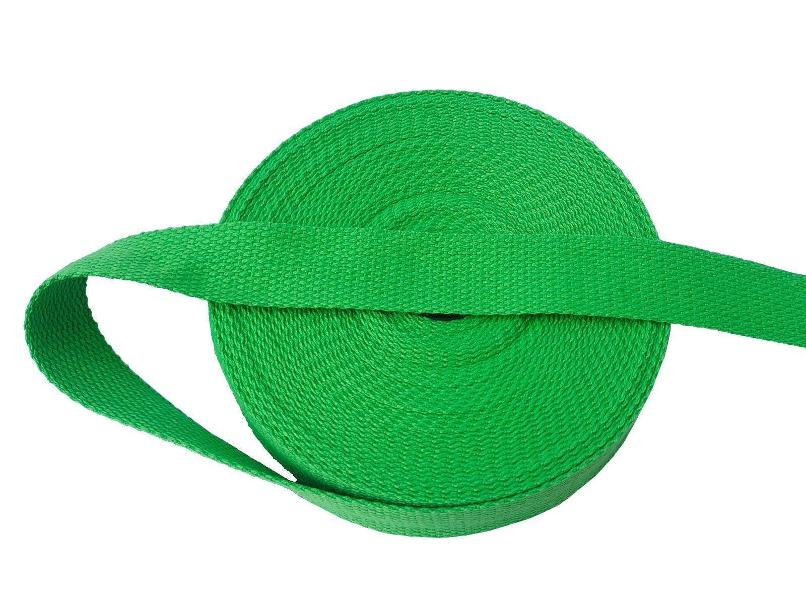 1 Inch Cotton Webbing 10 Yards Cotton Strap for Tote Canvas Bags Crafts Sewing (2079 Bright Green)