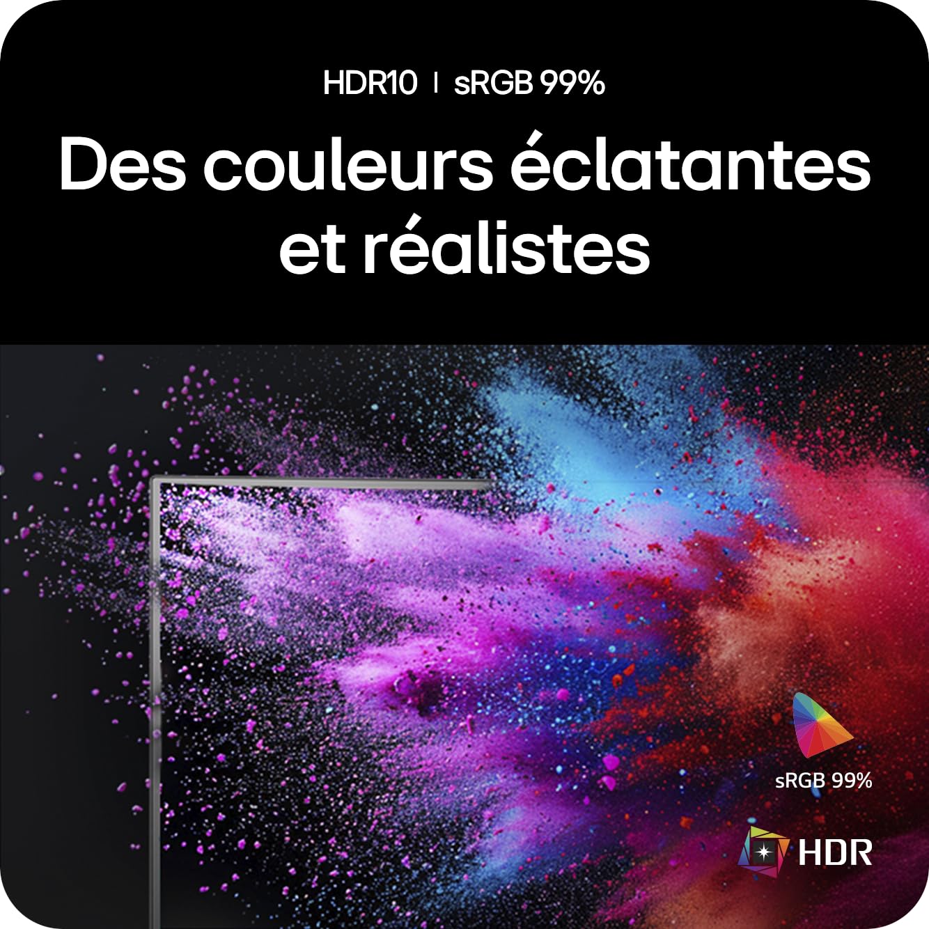 LG Ultragear™ 34G600A-B.AEU Ecran PC Gaming 34" - Dalle VA résolution WQHD (3440 x 1440), 5ms GtG 160Hz, HDR 10, sRGB 99% (CIE1931), FreeSync Premium