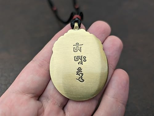 Miniatura 3 de Bagua Amulet Melong Tibetan Mirror Defense Negative Provocation Reflection Dzogchen Bon Buddhist Pendant Tibet Necklace Shaman Mirror