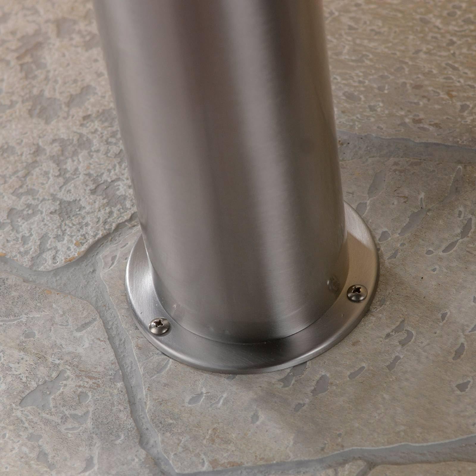 Lindby Lampada LED da esterni (Moderno) colore Grigio, in Acciaio Inox lampadina inclusa lampioncino paletto luminoso lampada viale lampione