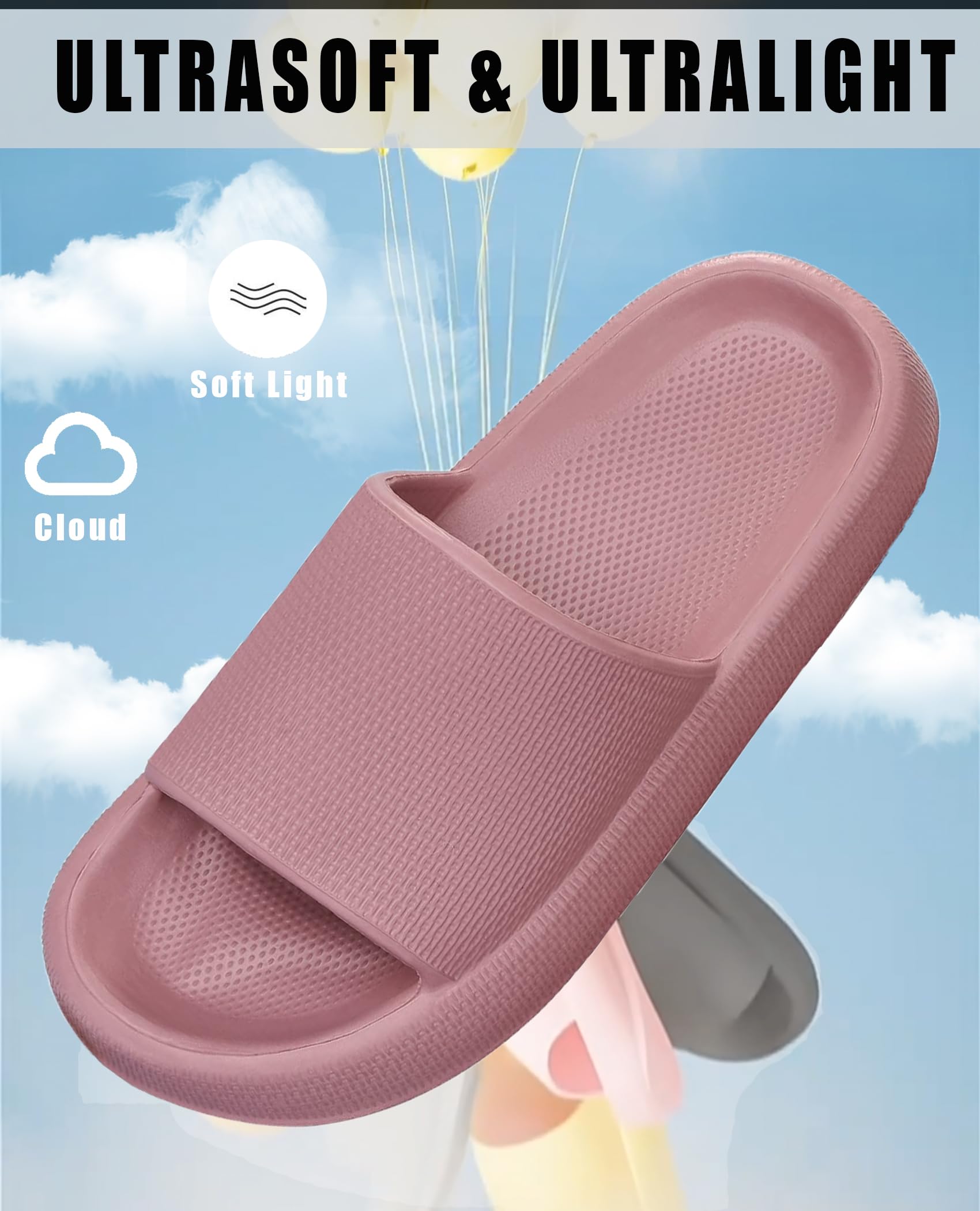 Donpapa Ciabatte Casa Donna Estive Pantofole Nuvola Uomo Originali Piscina Slides Gomma Cuscino Doccia Sandali Antiscivolo Scarpe da casa