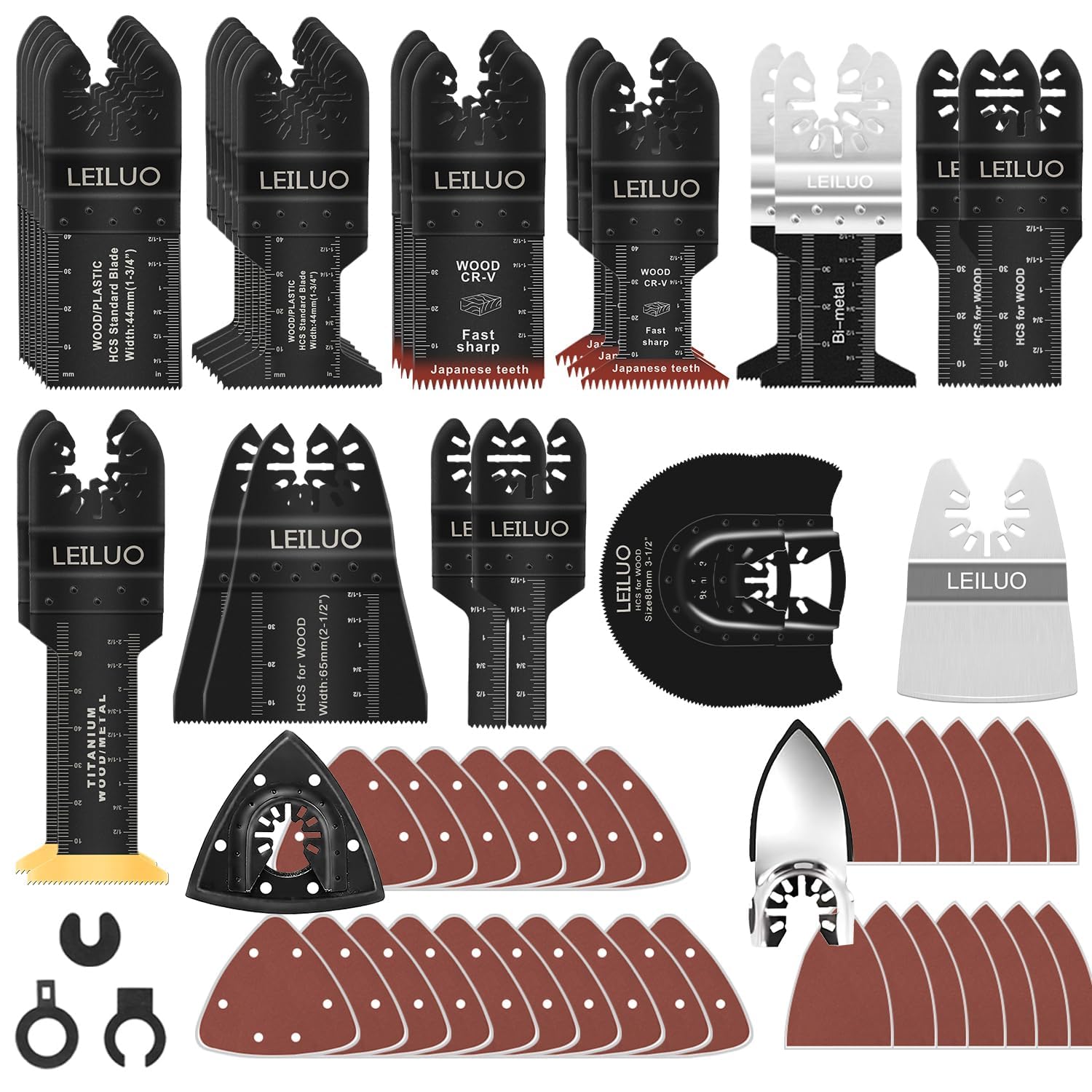 158-Piece Multitool Blade Kit: Universal Oscillating Tool Accessories 158-Piece Multitool Blade Kit: Universal Oscillating Tool Accessories
