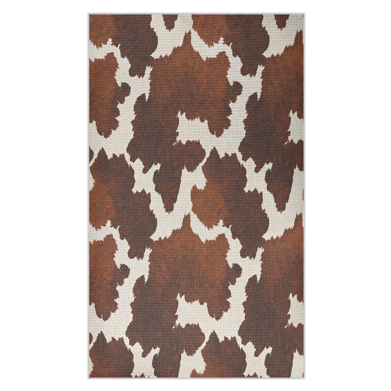 BURSTDDY Cow Print Kitchen Towels,Absorbent Dish Towels 2 Pack