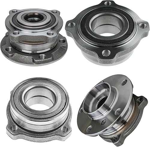 Miniatura 560 de Detroit Axle - Kit de cubos de rodamiento de rueda delantera de 6 piezas para Dodge Dart 2013-2016, Chrysler 200 2015-2017, 2 cojinetes de rueda