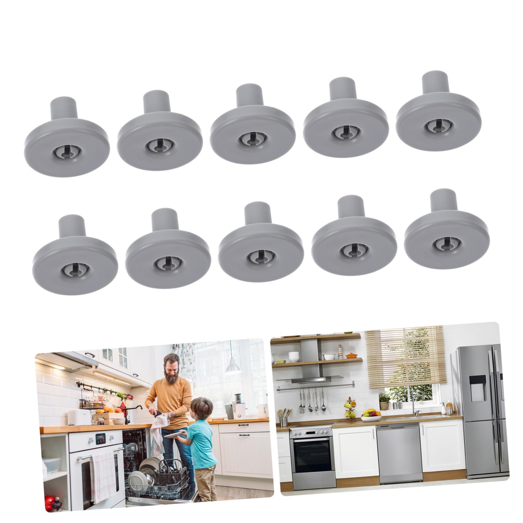 HOMSFOU 30 Pz accessori per lavastoviglie ruota del inferiore della lavastoviglie riparare le ruote della accessori io addominali