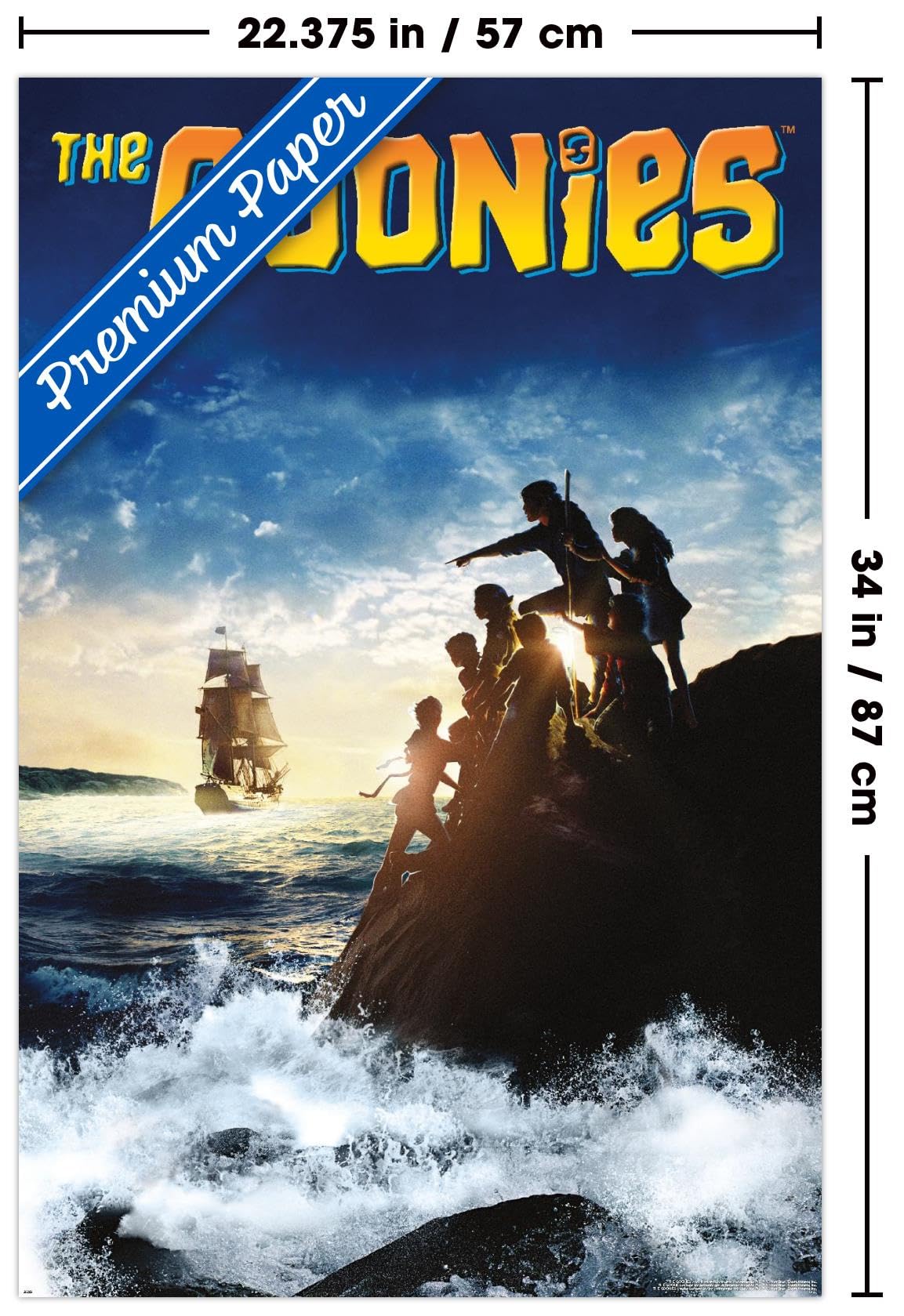 Poster Vintage The Goonies In Metallo, Targa 20,3x30,5 Cm Per Decorazione Murale, Per Bar E Camerette