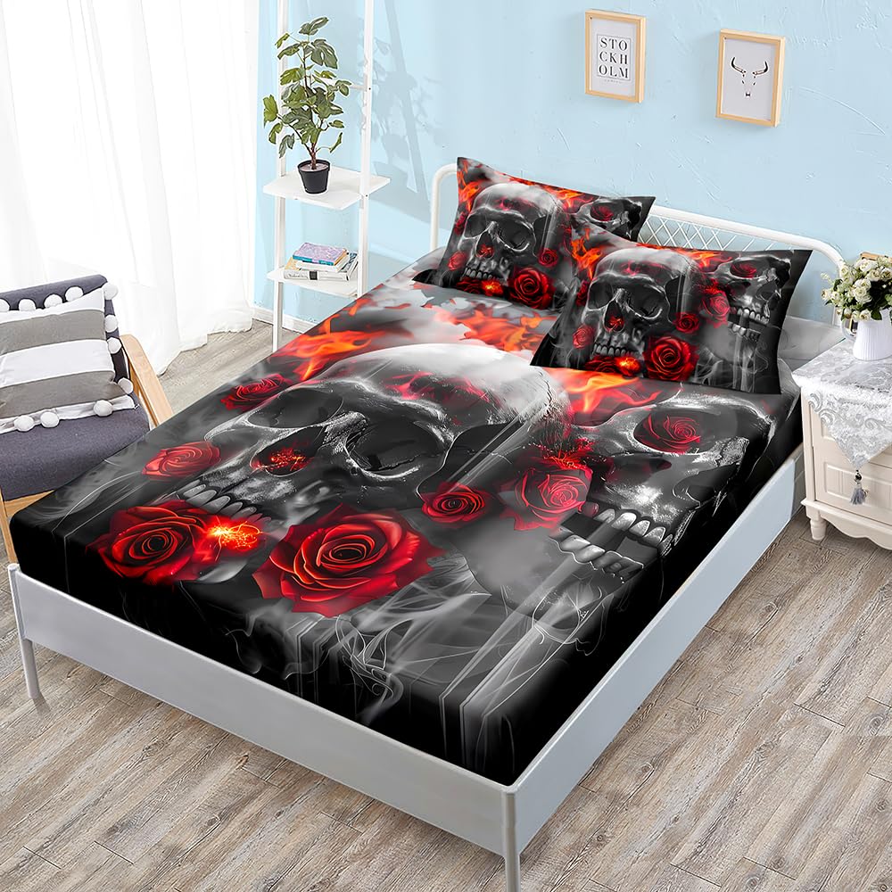 Spannbettlaken 140x200cm Rot Orange Grau Matratzenbezug Bettlaken 140x200 Bed Linen Mikrofaser Matratzenbezug Atmungsaktiv Bed Sheets Bettbezug 30cm Extra Tiefe Spannbetttücher