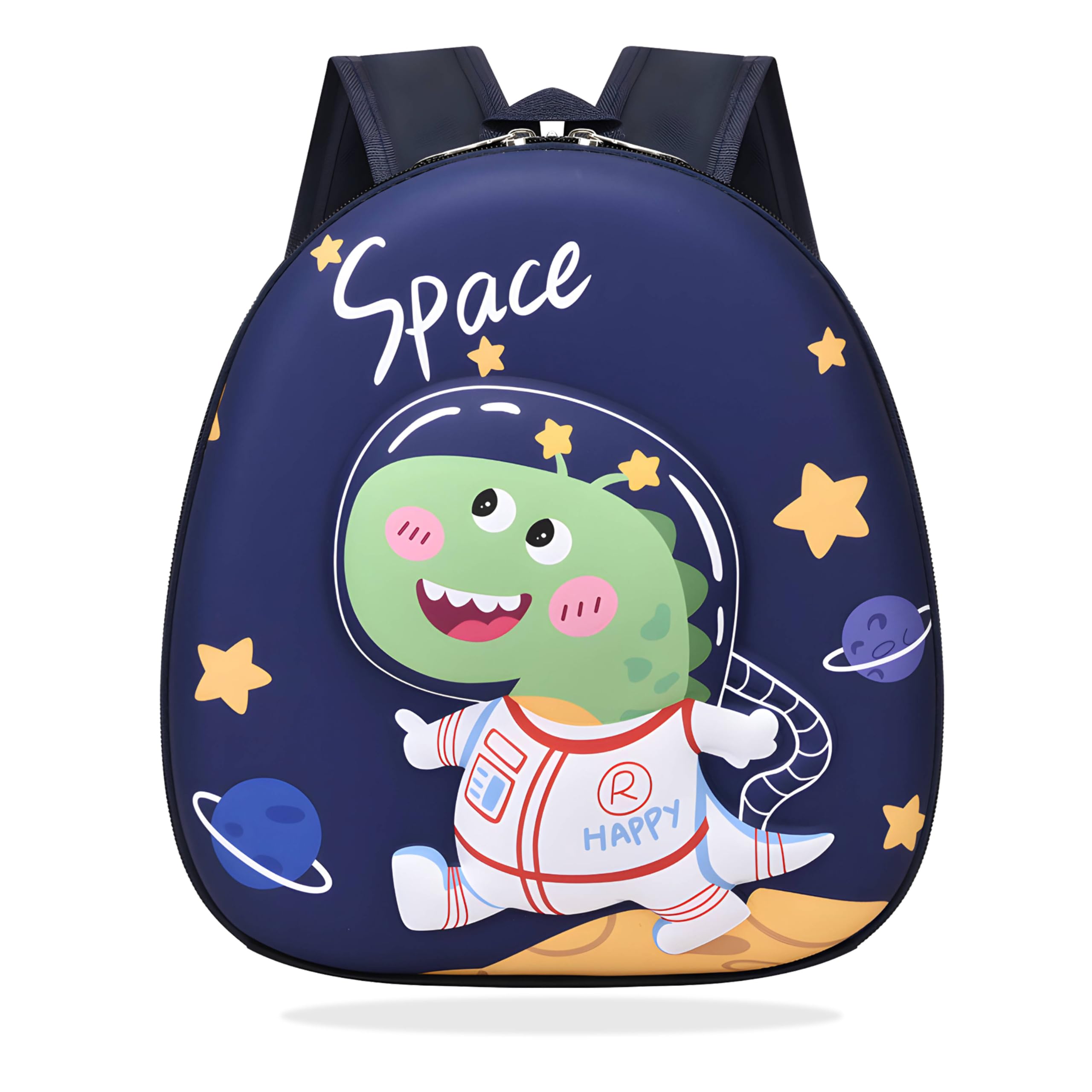BEMBIKA Kindergarten Cute Cartoon Kids School Bag for Boys and Girls, Toddler Preschool Plush Travel Schoolbag, Perfect Book Bag, Casual Backpack for Kids � (Astro Dino Black)-image-14