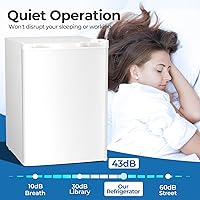 Vista 5 de Refrigerador compacto de 2.56 pies cúbicos con puerta individual reversible, BLANCO