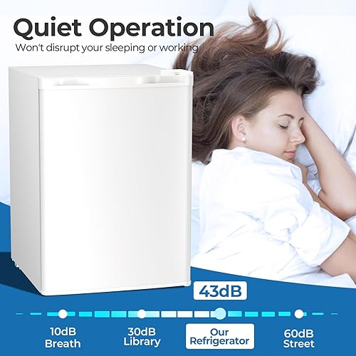 Miniatura 5 de Refrigerador compacto de 2.56 pies cúbicos con puerta individual reversible, BLANCO