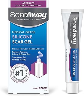 ScarAway Silicone Scar Gel, Helps Improve Size, Color & Texture of Hypertrophic & Keloid