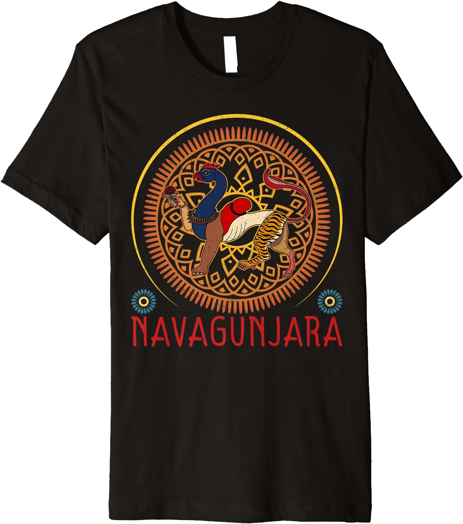 Navagunjara Hinduism meditation India mythological traveling Premium T-Shirt