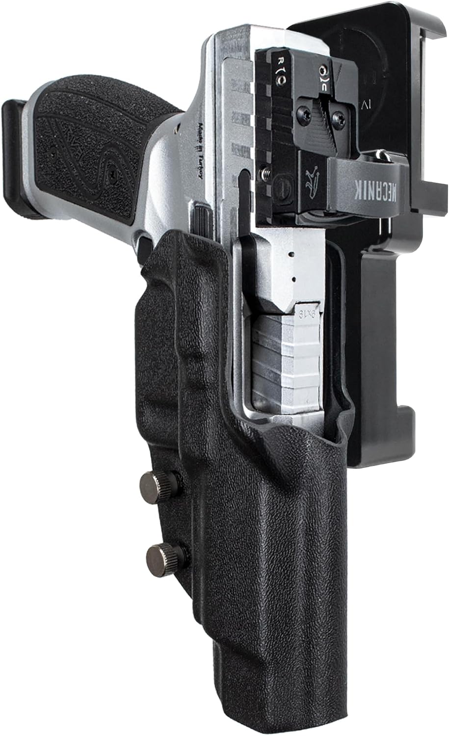Alloy Competition Holster OWB Fits Canik SFX Rival-S Outside The Waistband Carry Gun Holster Kydex American Made OWB Aluminum Belt Attachment