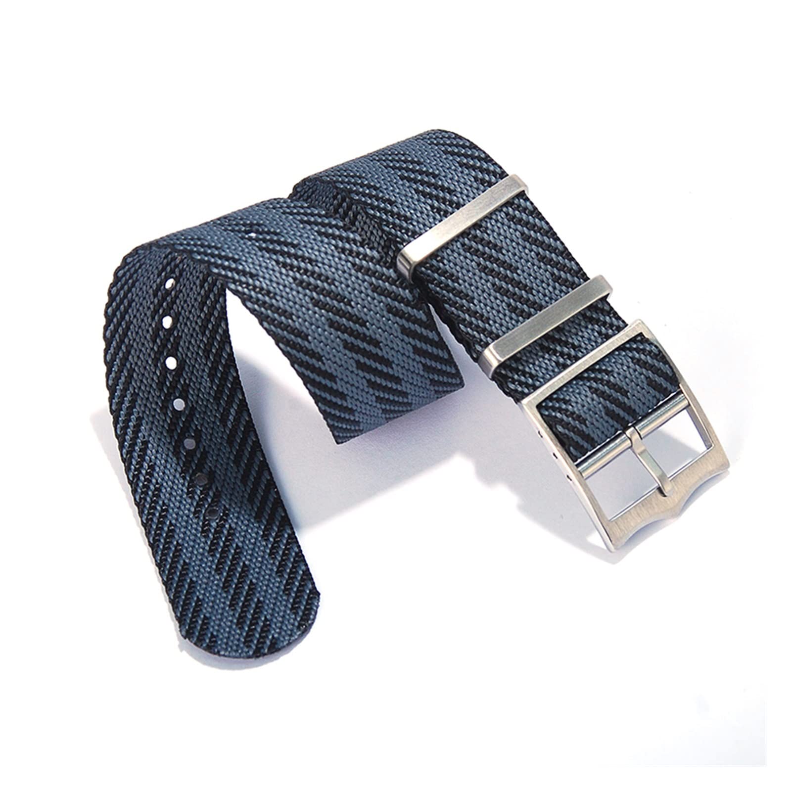 Almvis Black Gray Watch Strap 20Mm 22Mm Nylon Replacement Bracelet Watch Strap Fit For Tudor Nato Strap(,20Mm)