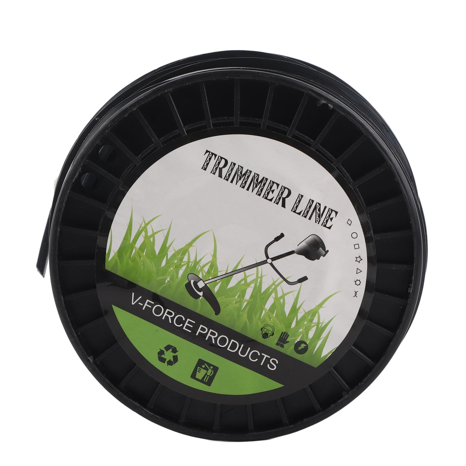 SIXRUN Filo per Decespugliatore Filo per Decespugliatore Quadrato in Nylon 3,3 Mm Taglio Efficiente a Basso Rumore per Tosaerba Trimmer Cortile Giardino Fattoria Taglio dell' (50M)