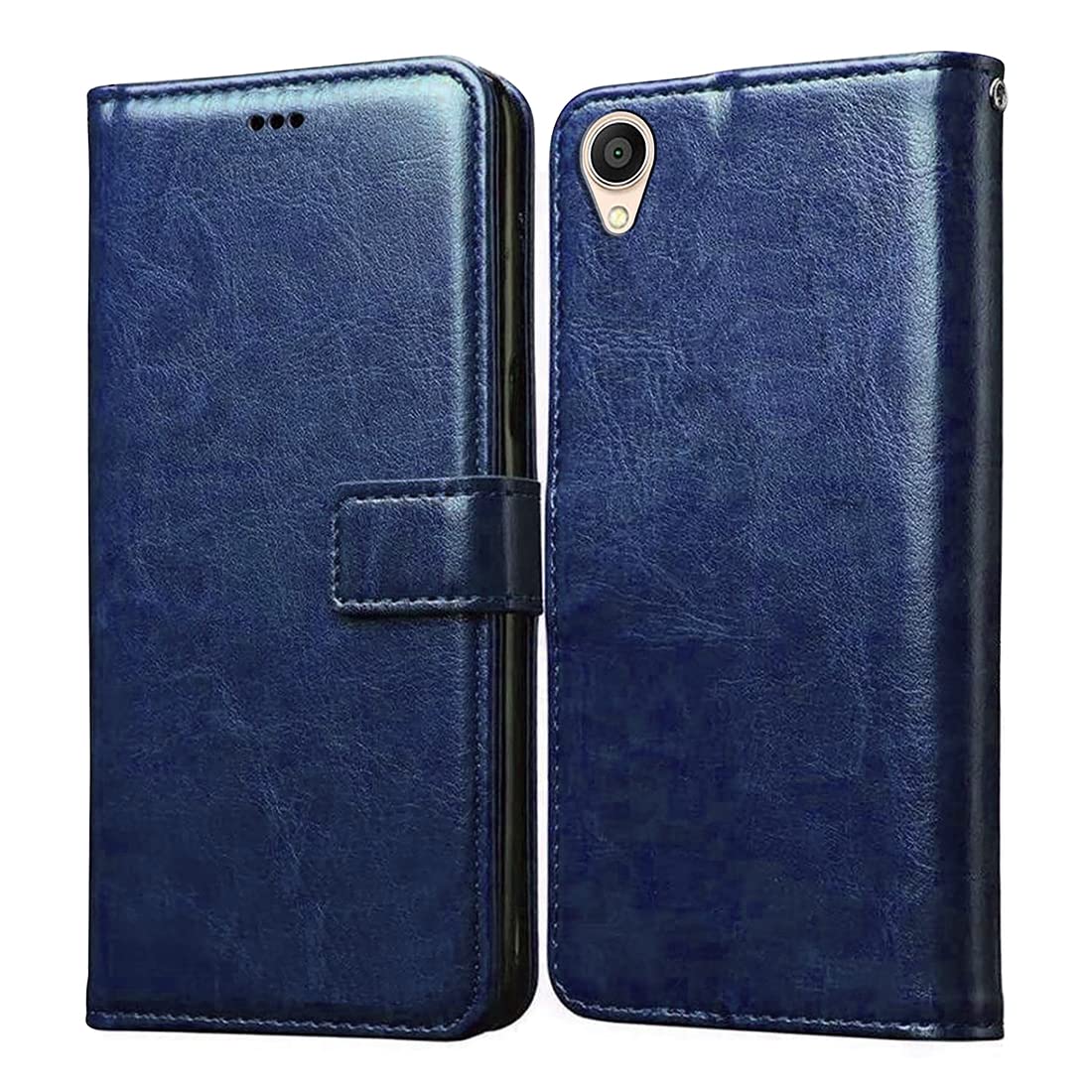 Casotec Flip Cover for Asus Zenfone Lite L1 | Premium Leather Finish | Inbuilt Pockets & Stand | Flip Case for Asus Zenfone Lite L1 (Blue) (B09S3MGV3K) Amazon Price History, Amazon Price Tracker