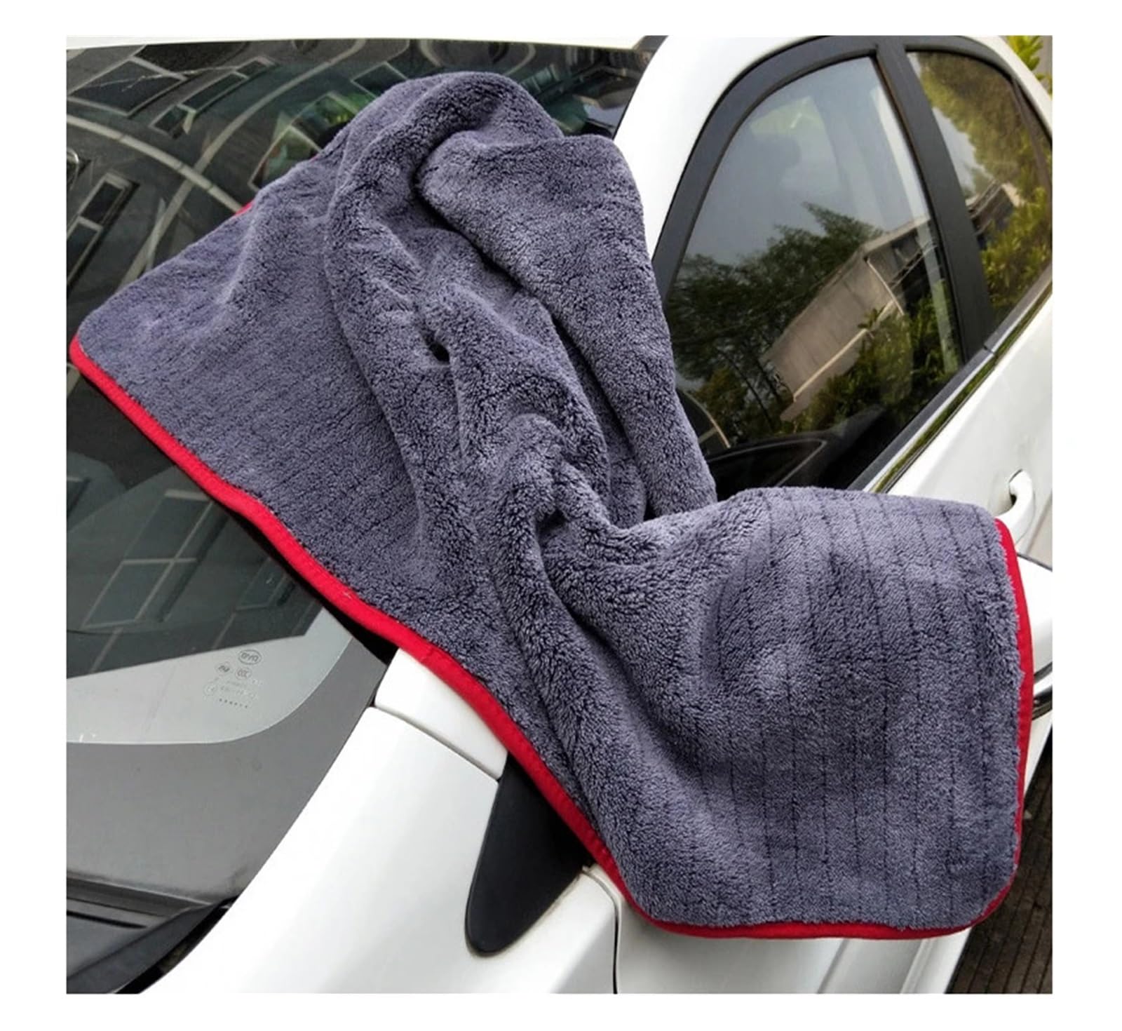 1 2 pcs Extra Soft 60 90cm Car Wash Microfiber Towel Car Cleaning Drying Cloth 900GSM Car Care — view 2