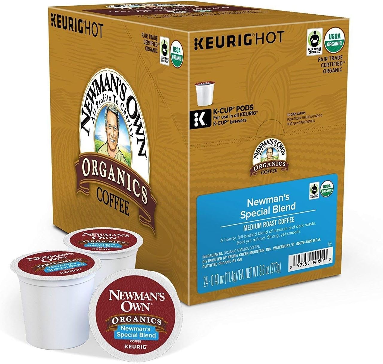 Newman's Own Organics Special Blend Keurig Single-Serve K-Cup Pods, 100 Count