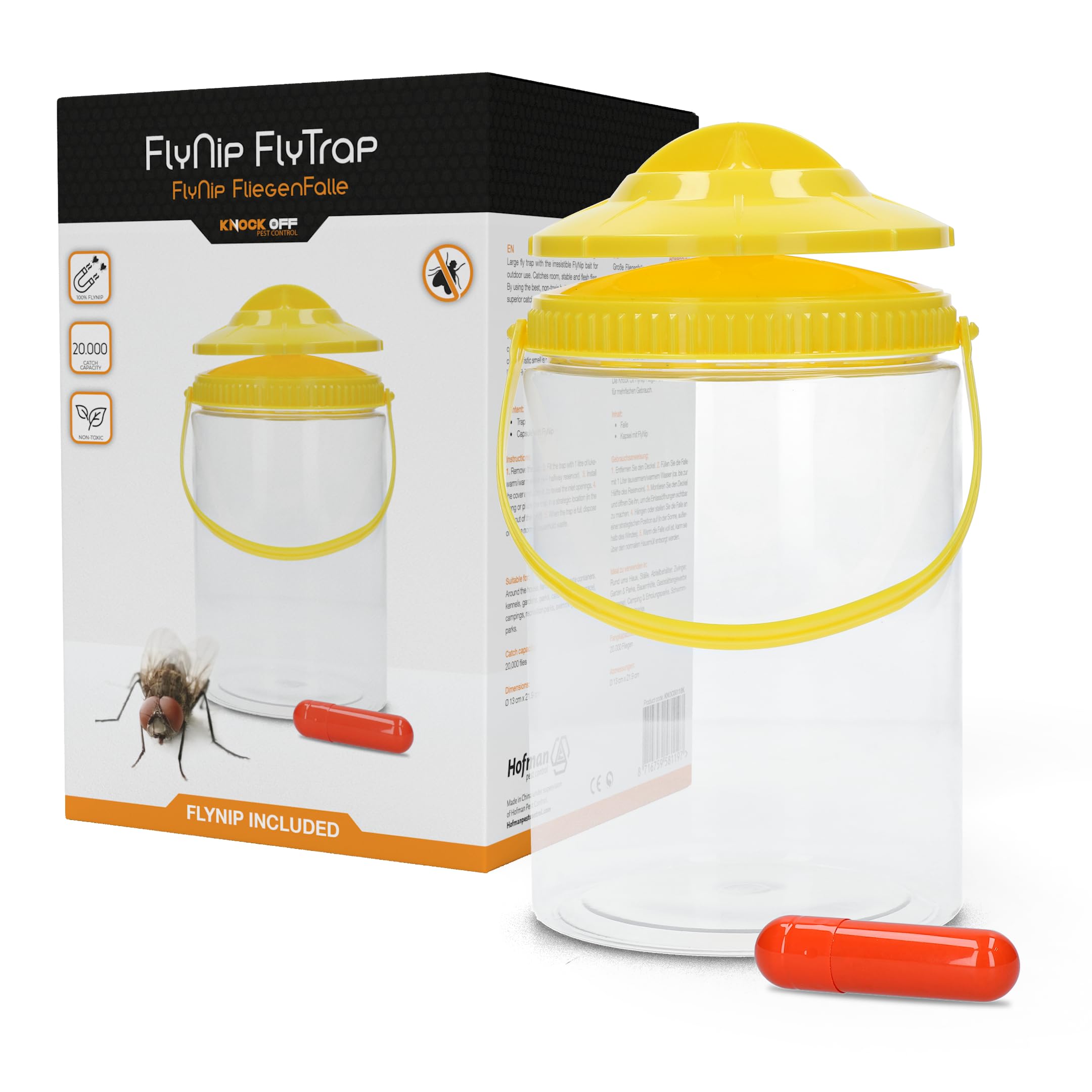 Piège à mouches Knock Off FlyNip anti mouches extérieur biologique
