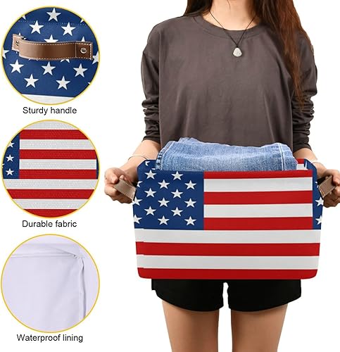 Miniatura 28 de senya Cesta de Pascua, huevos de flores de Pascua, plegable, de tela, plegable, bolsa organizadora para almacenamiento de ropa Huevos de Pascua