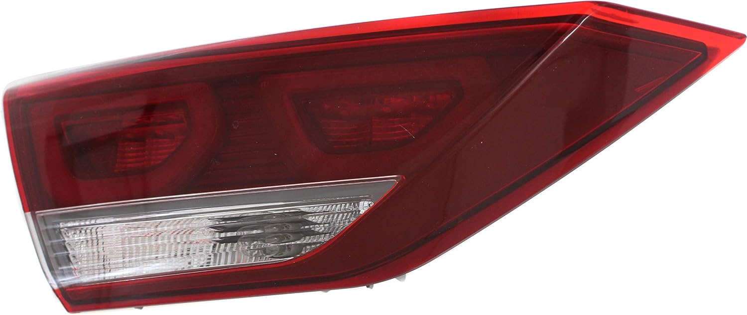 Compatible with 17-18 Elantra USA Built Inner LED Taillight Taillamp Rear Brake Tail Lamp w/Bulb Left Driver Side