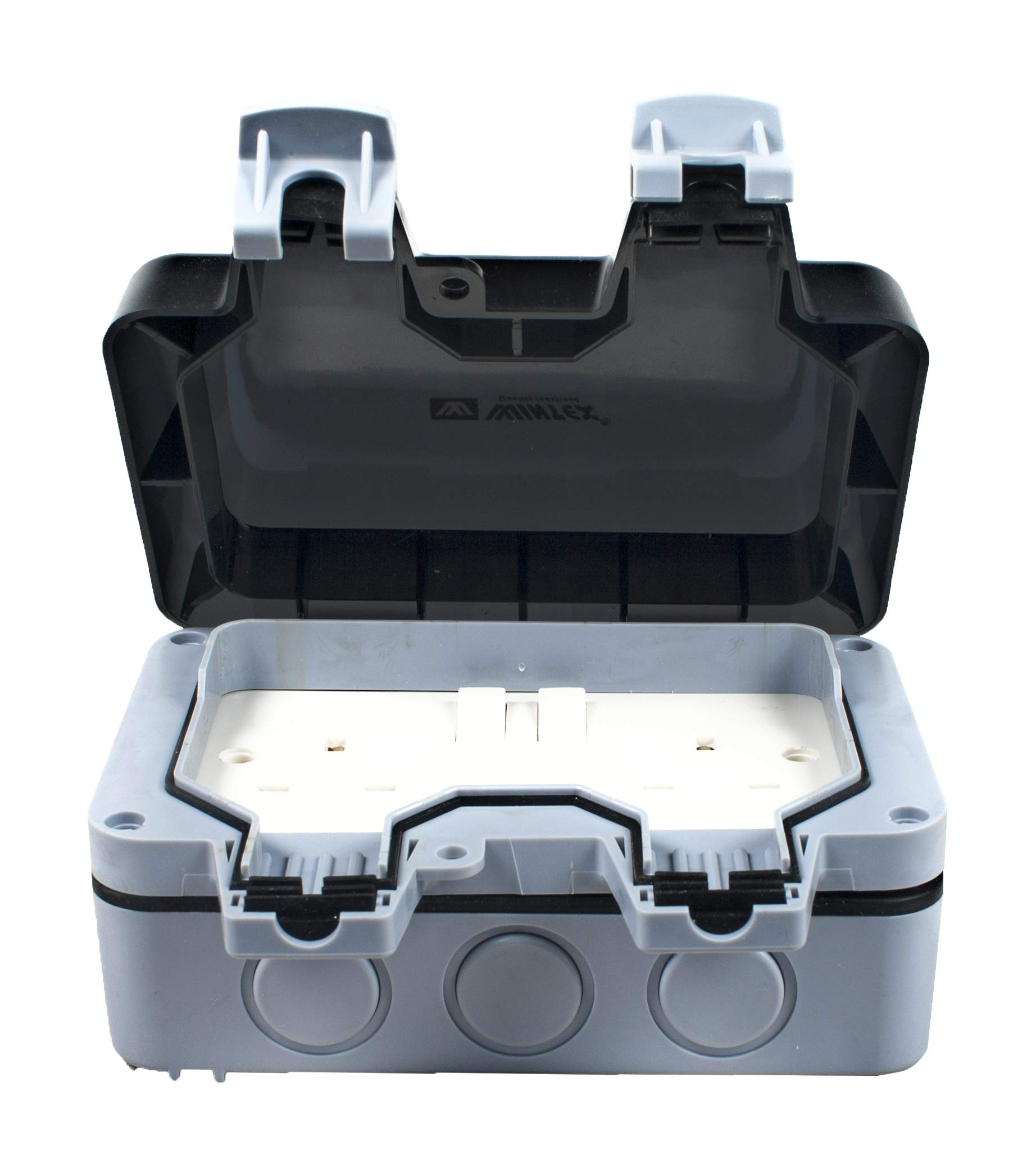 WINTEX Weatherproof Outdoor Switch & Socket Double