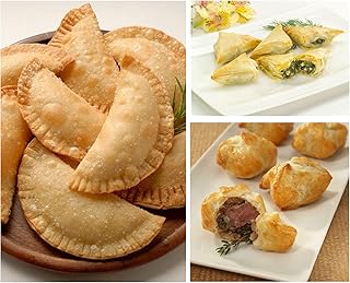 AppetizersUSA Combo Pack – Beef Wellington Bites (50 Pcs) Short Rib and Manchego Empanada (35 Pcs) & Order Bulk Spanakopita (48 Pcs) – Gourmet Appetizers Party Pack