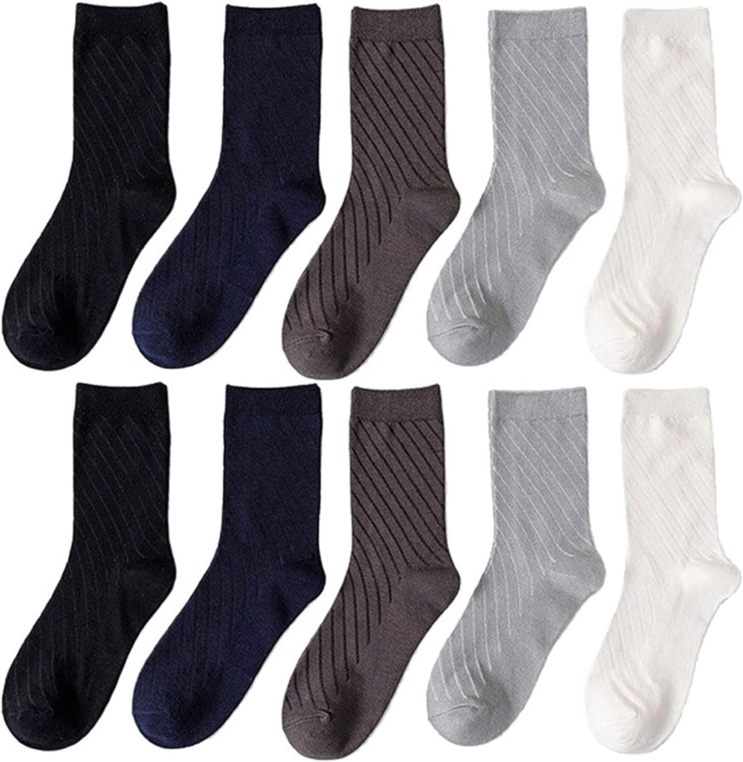 SKUZA Calcetines for Hombre, Calcetines de Fibra for Hombre Harajuku Retro Transpirable Hombre de Negocios Calcetines calcetín Largo tamaño 39-46