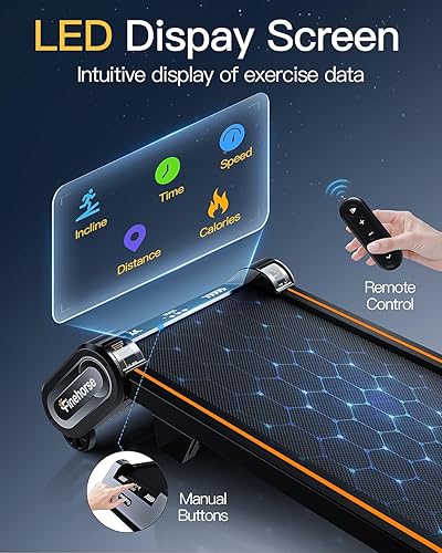 Miniatura 6 de Cinta de rodadura con inclinación automática, 6 en 1 para debajo del escritorio, caminadora con 6 niveles de inclinación, caminadoras portátiles de