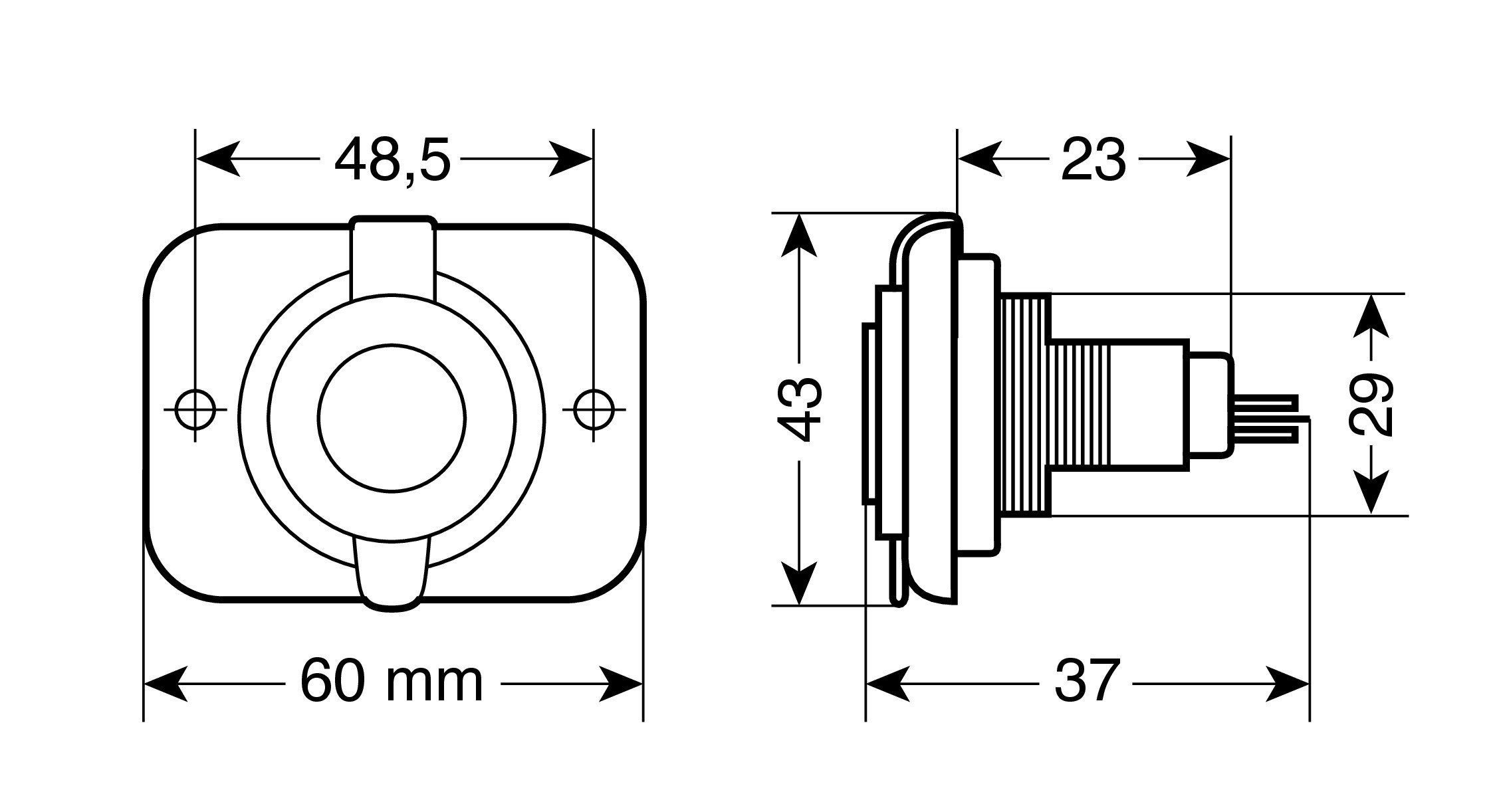 LAMPA 39007 Inserto Presa Accendisigari Per Abitacolo - Ricambio Auto Universale