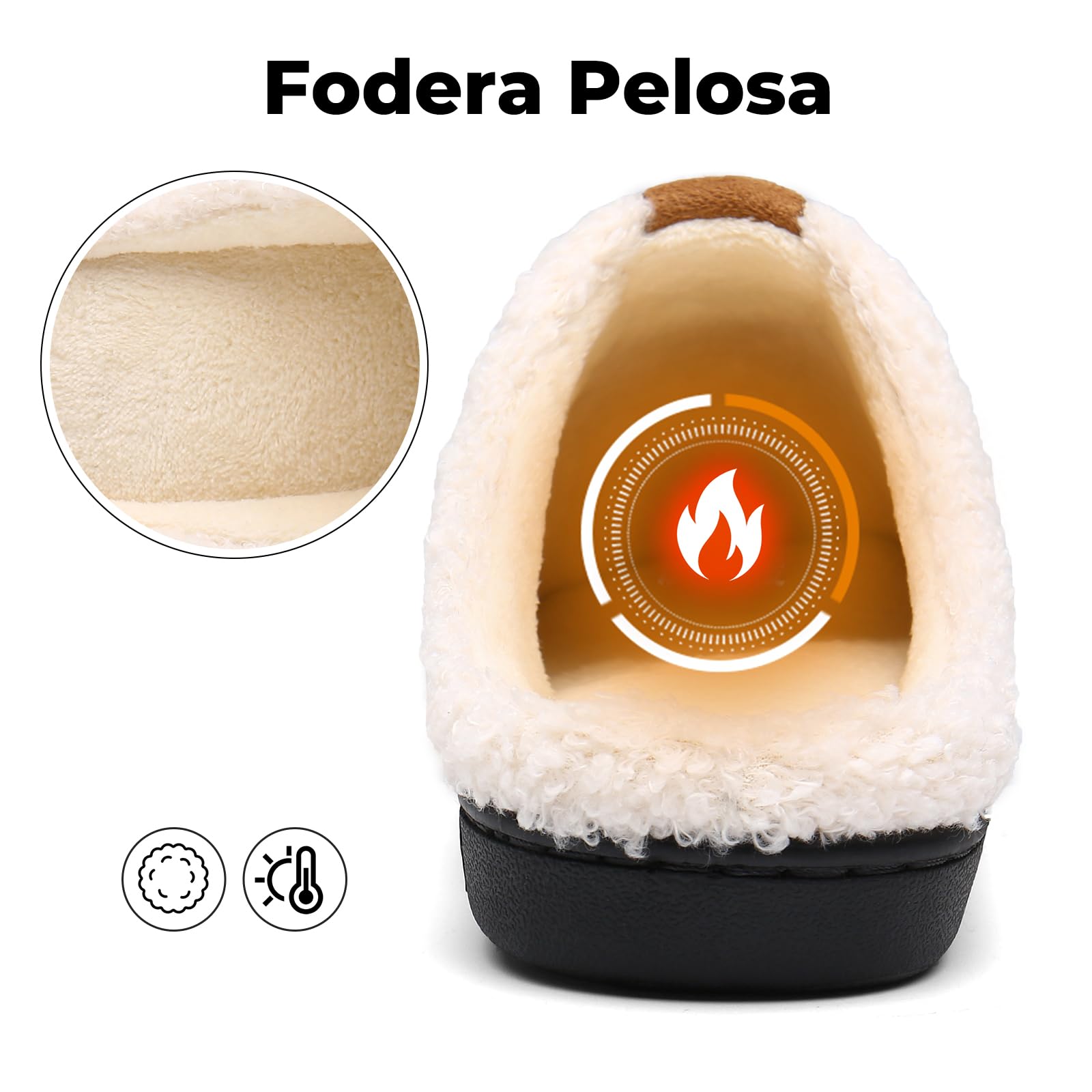 Mishansha Pantofole Donna Uomo Memory Foam in Caldo Cotone Scarpe da Casa