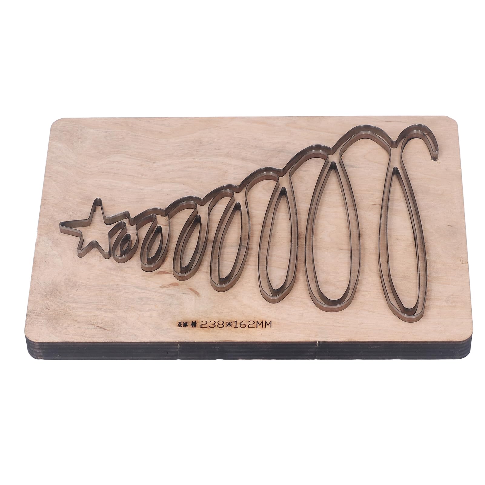 Matrice de découpe du cuir avec base en bois et outil de poinçonnage manuel pour artisanat
