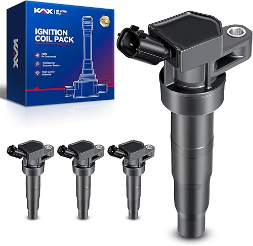 Vista 168 de KAX 4 paquetes de bobinas de encendido UF652 para Hyundai Accent 2012-2021, Kia Soul 1.6L, 2012-2019 Rio, 2012-2017 Veloster repuesto para UF652