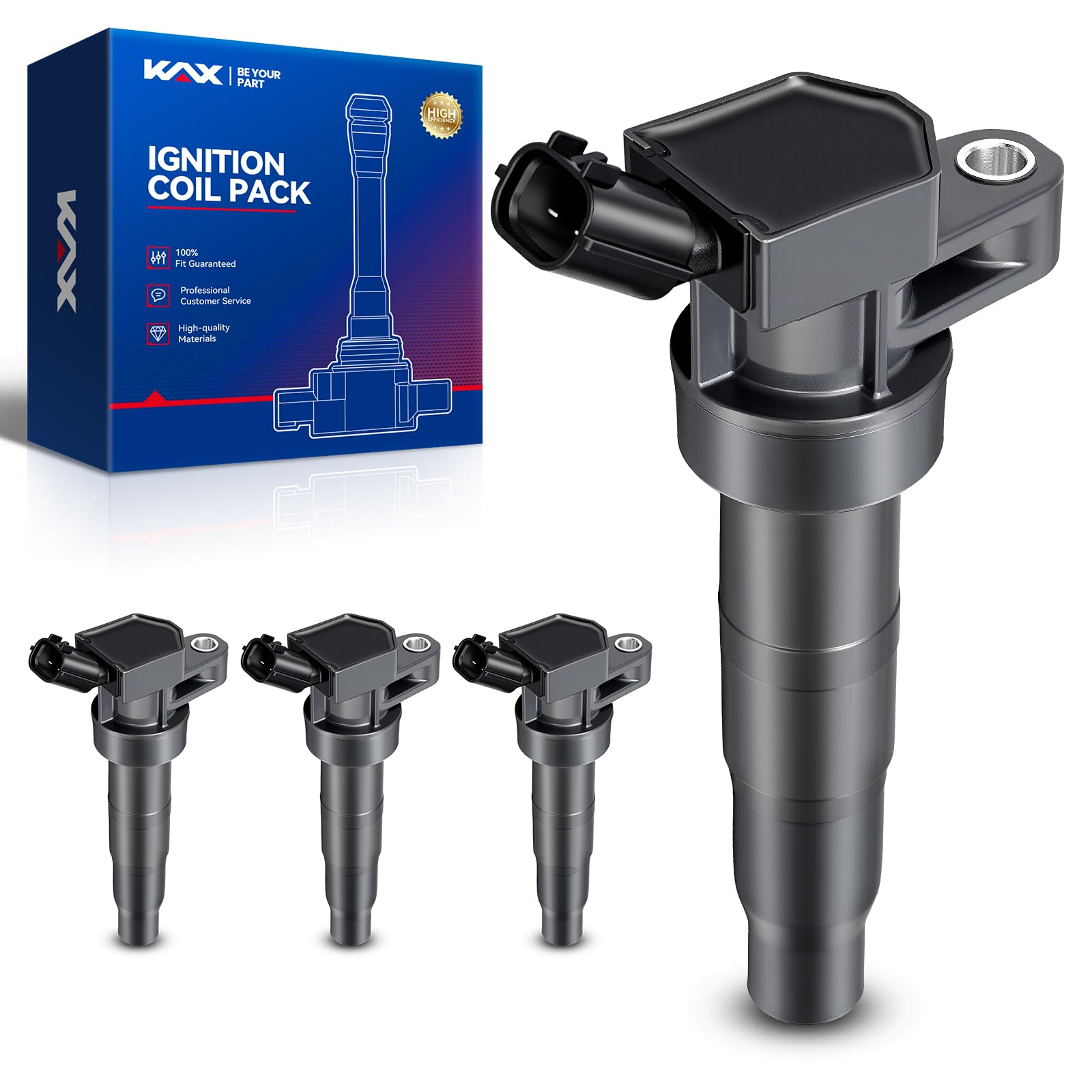 KAX 4 Ignition Coils for Kia Optima 2011-2015 2.0T