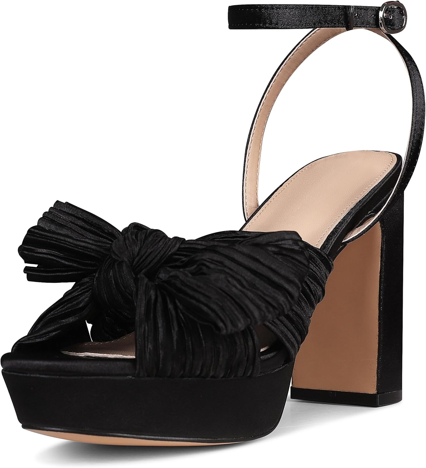 VIMISAOI Womens Heeled Sandals Platform Sandals Women White