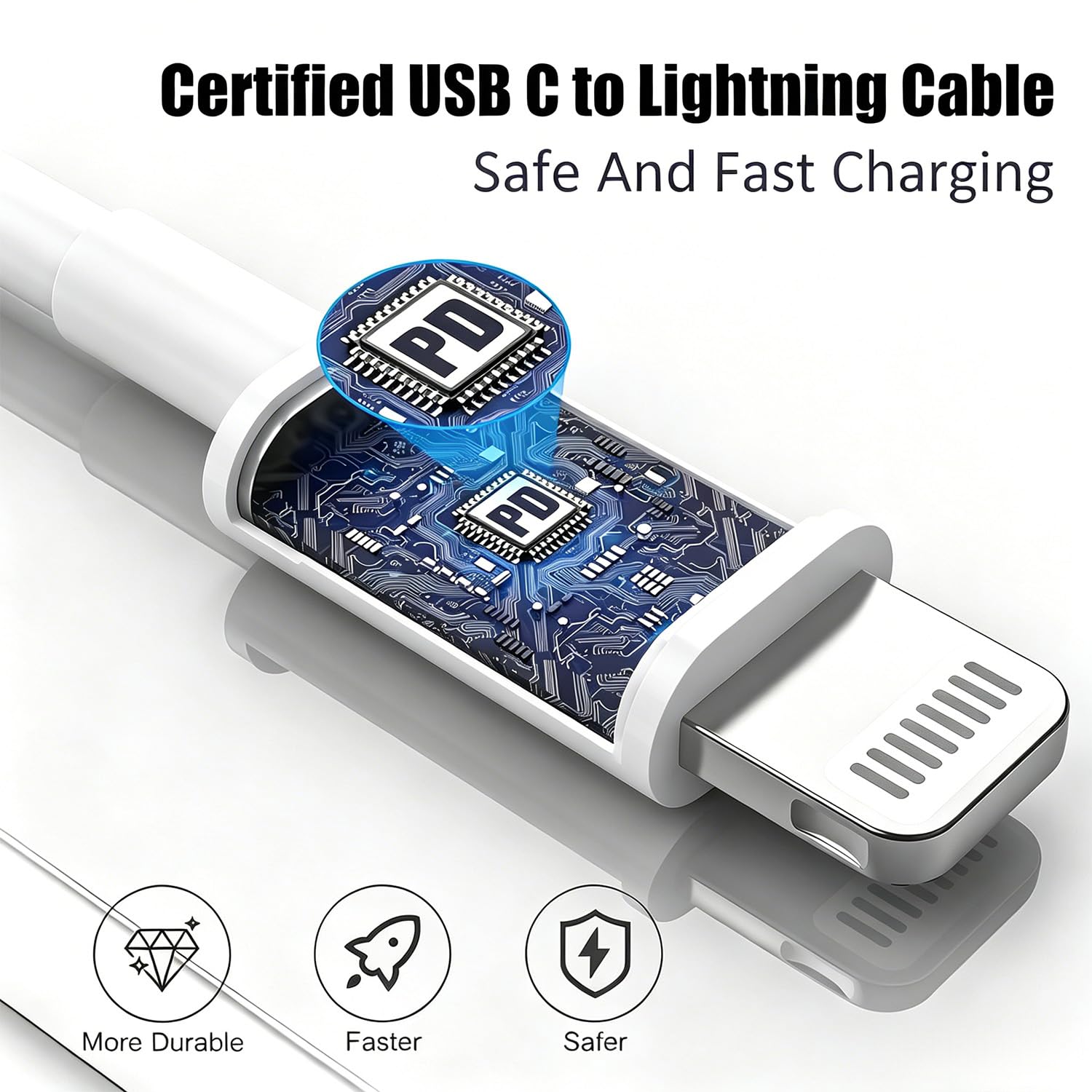 Amazon.co.jp: 交換用Apple TVリモート旧充電ケーブルLightning[MFi
