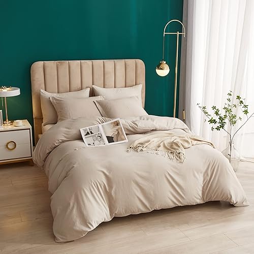 Miniatura 2 de ROOMLIFE Funda de edredón tamaño Queen  Juego de funda de edredón tamaño Queen, ropa de cama bohemia para todas las estaciones, 3 piezas de tela