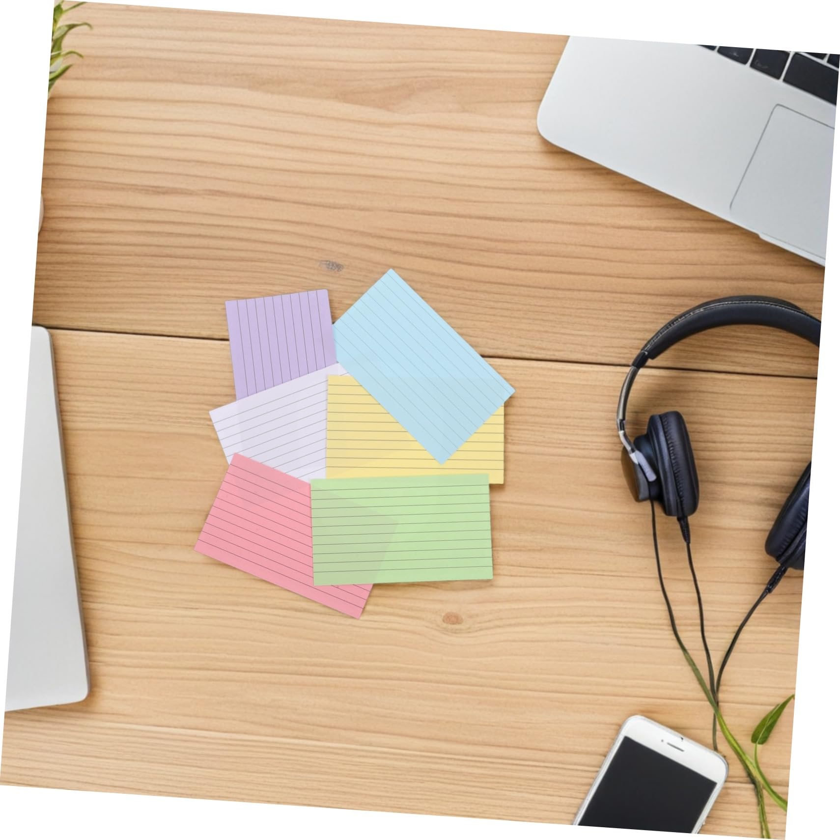 Homoyoyo 600pièces Fiches de Révision Multicolores Lignées Fiches Bristol pour Étudiants Préparation Examen et Organisation Scolaire Surface Inscriptible et Compacte