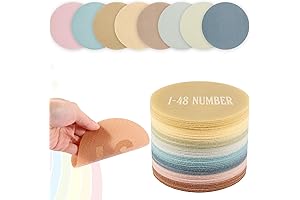 Educational Multicolor Poly Spot Markers with Numbers