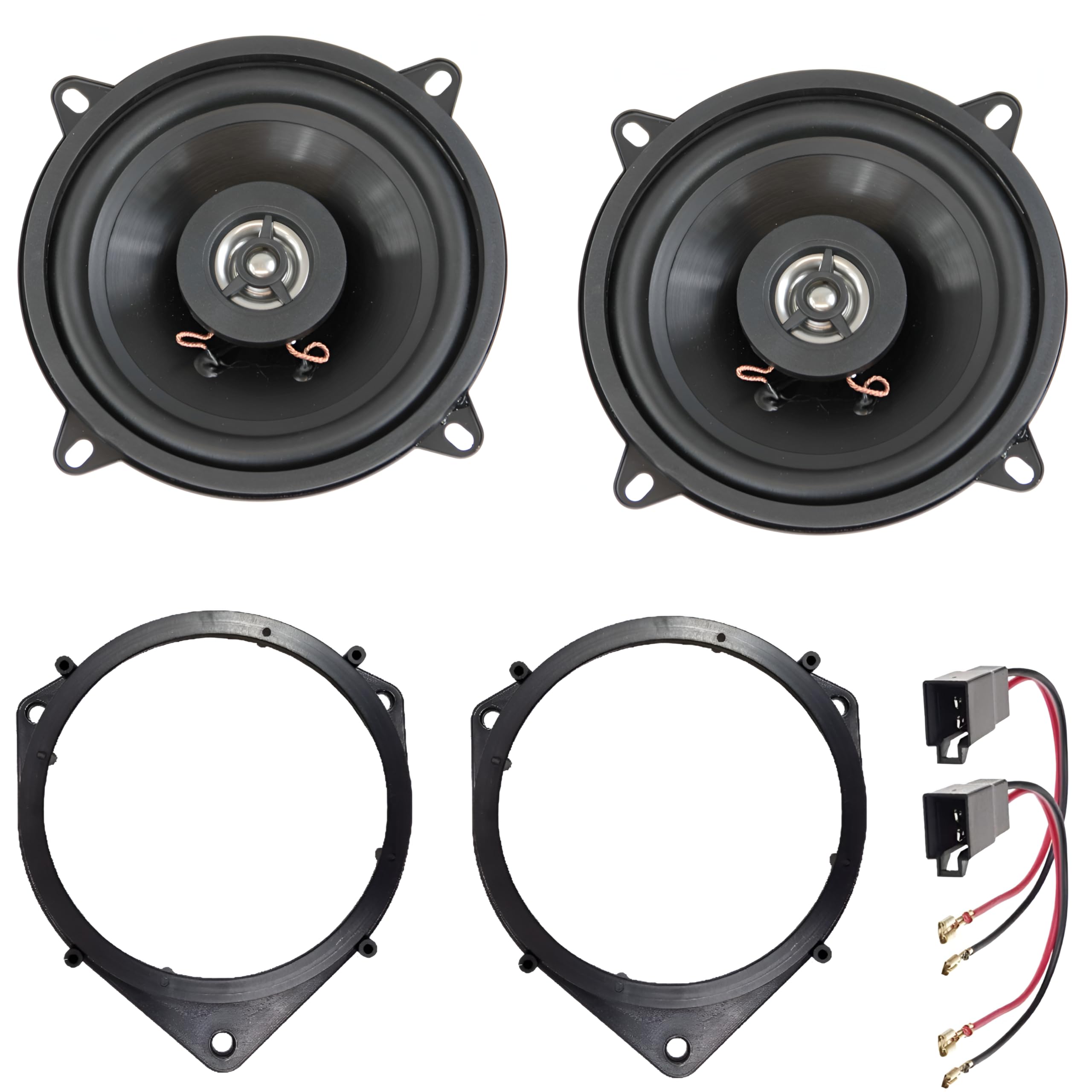 Sound Way - Altoparlanti casse con adattatori da 13 cm compatibili con Fiat Doblò/Fiorino/Qubo - Citroen Nemo - - Peugeot Bipper