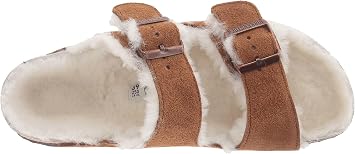 Birkenstock 1001128139 Arizona Shearling Mink/Be 39
