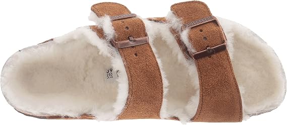 Birkenstock 1001128139 Arizona Shearling Mink/Be 39