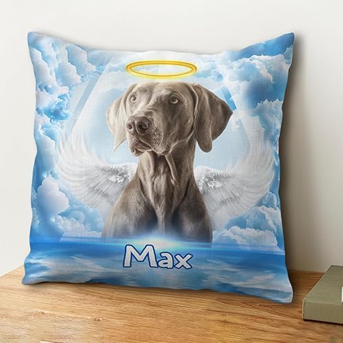 Miniatura 6 de Funda de almohada conmemorativa personalizada para mascotas, regalos conmemorativos para perros, gatos con nombre y foto personalizados, regalo de