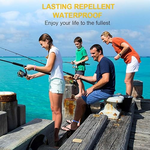Miniatura 4 de Paquete de 48 pulseras de mosquitos, bandas de mosquitos para adultos y niños con envueltas individualmente y sin DEET, pulseras naturales e