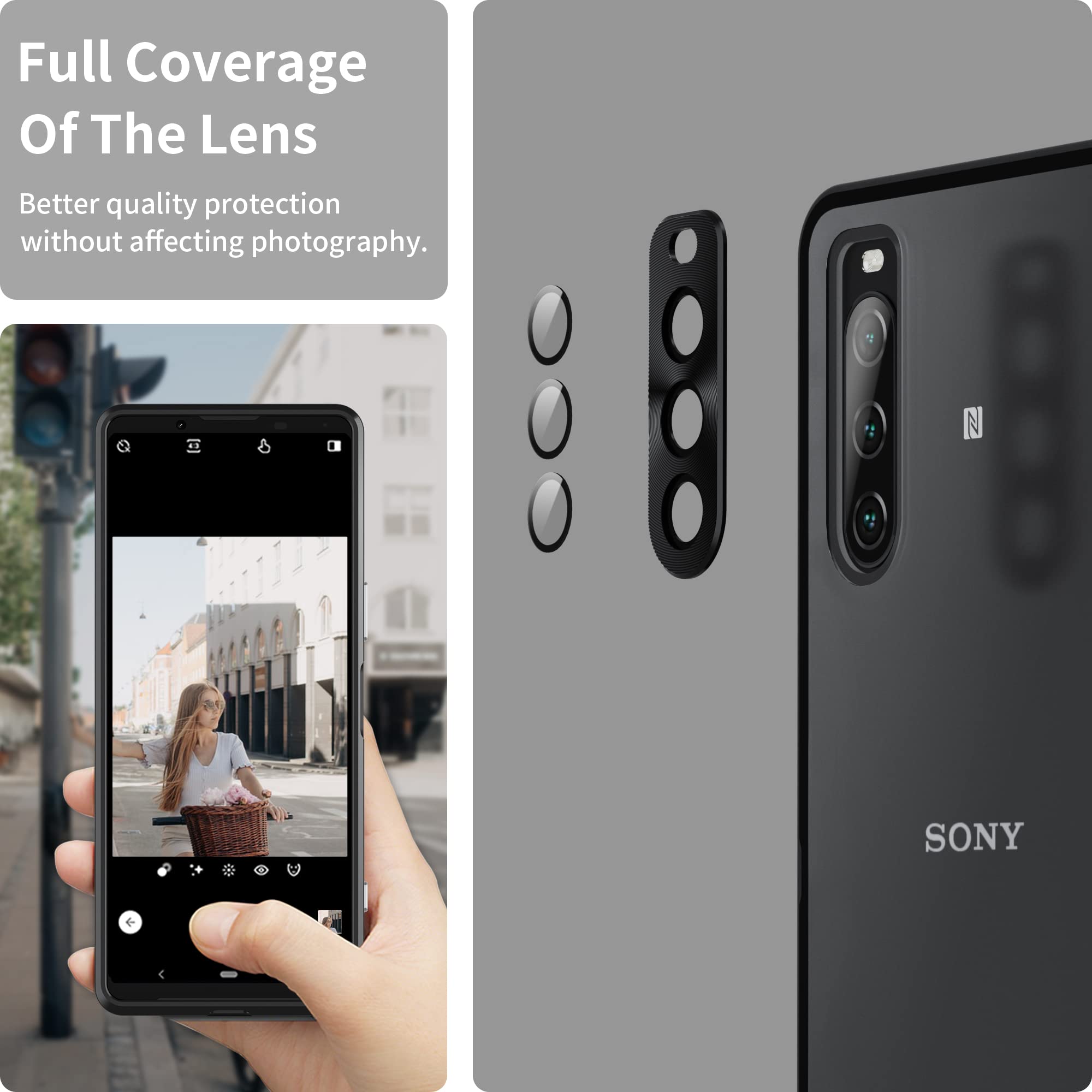AICEK Compatible con Sony Xperia 5 IV 5G Funda, Transparente Silicona Fundas para Sony 5 IV 5G Bumper Case Carcasa Silicona Funda