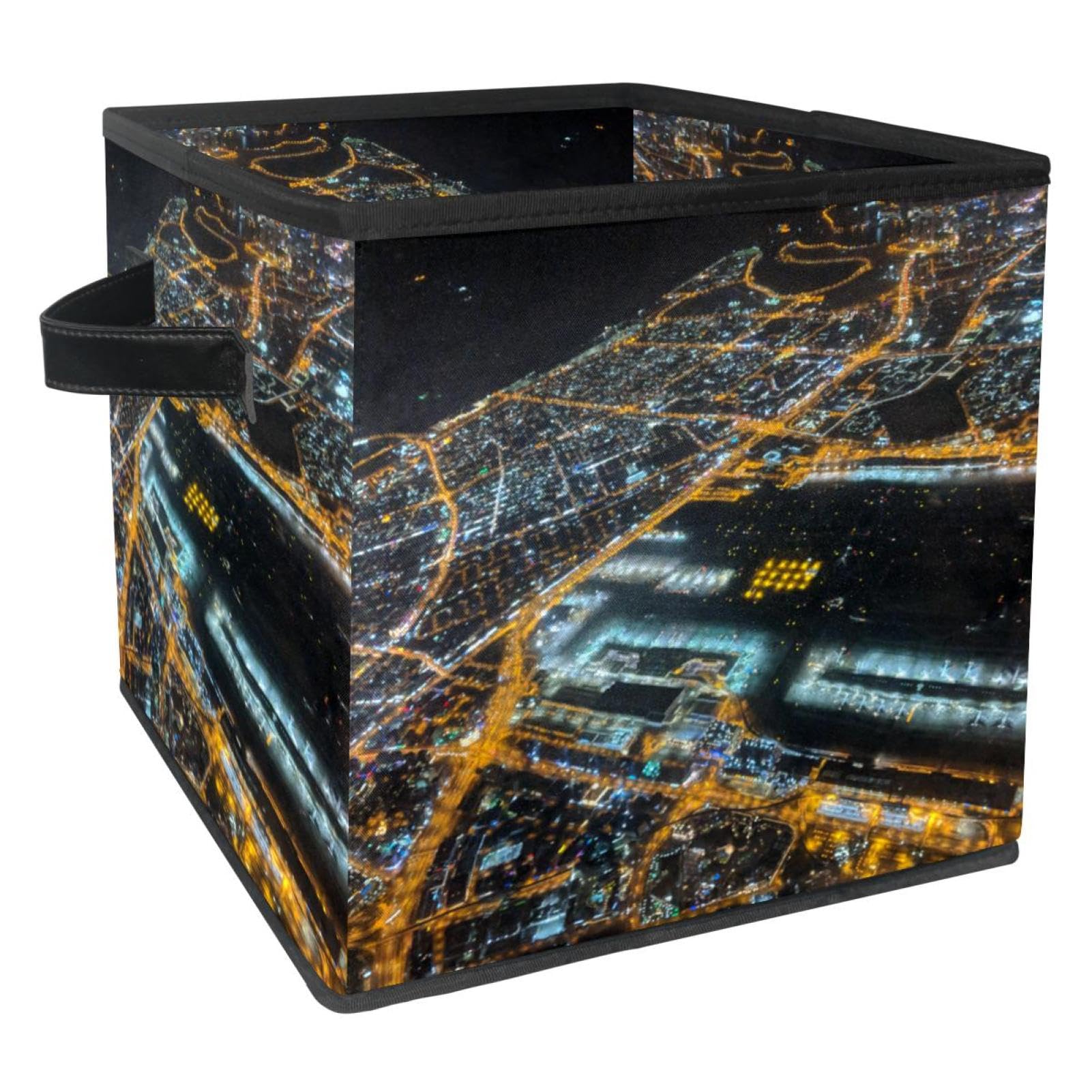 Cube de rangement pliable tissu pour jouet vêtements et livres