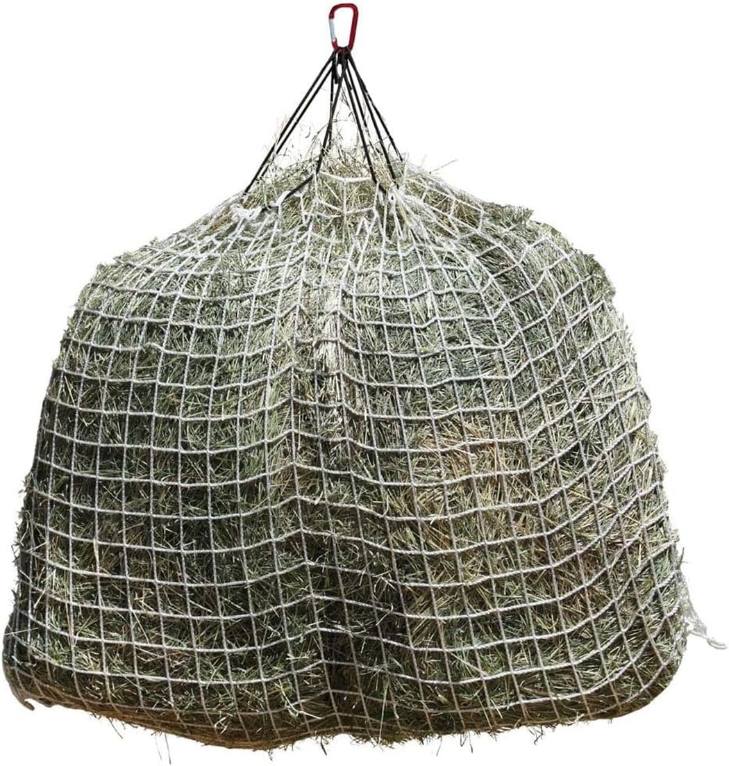 Freedom Feeder Mesh Net Full Day Slow Horse Feeder โ Designed to Hold 30 lbs/4 Flakes of Hay and Feed Horse All Day โ Reduces Horse Feeding Anxiety and Behavioral Issues