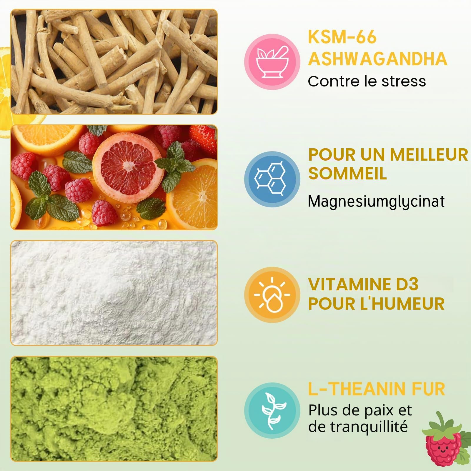 New Super Cortisol, Lot de 20 Supercalm Cortisol, Cortisol Super Calm, Favorise la Détente et la Concentration, Goût Framboise, Sans Sucre, Format Nomade, Unisexe (1pcs)