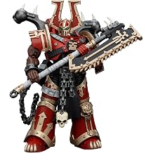 JOYTOY Warhammer 40k World Eaters, World Eaters Khorne Berzerker with Eviscerator Chainaxe 1/18 Action Figure, Dedicated to You Who Love Collecting