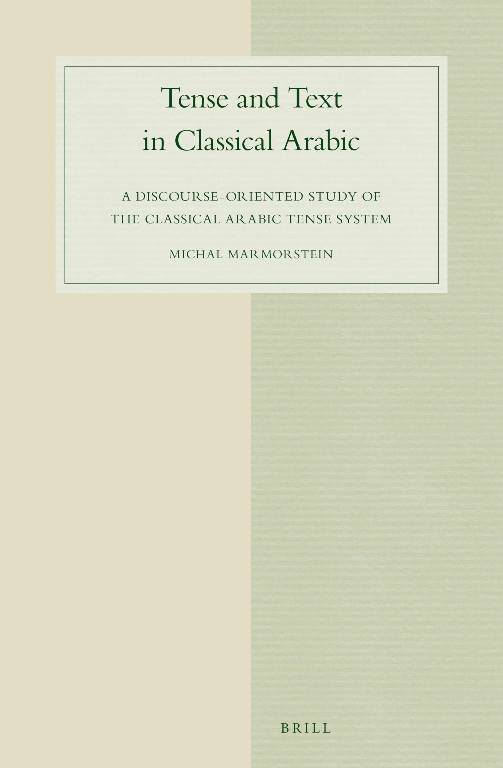 Tense and Text in Classical Arabic: A Discourse-oriented Study of the Classical Arabic Tense System: 85 (Studies in Semitic Languages and Linguistics, 85)